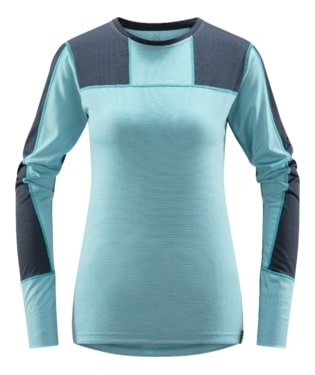 NATURAL BLEND TECH CREW NECK WOMEN - TARN BLUE/FROST BLUE