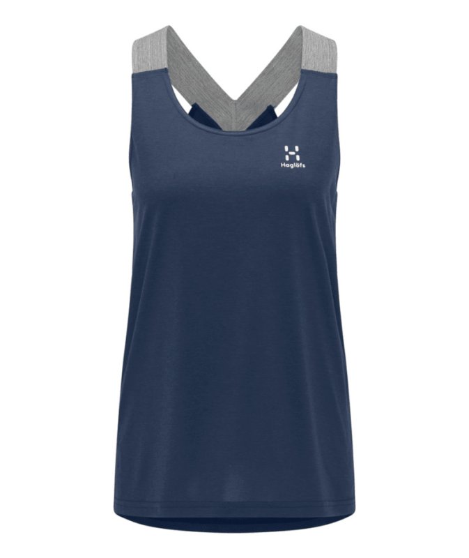 RIDGE TANK WOMEN - TARN BLUE SOLID