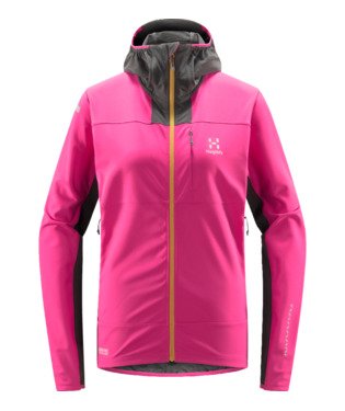 L.I.M HYBRID SOFTSHELL JACKET WOMEN - ULTRA PINK/AUTUMN LEAVES