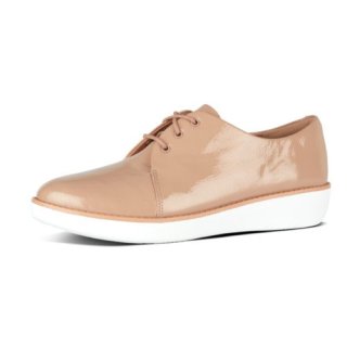 DERBY CRINKLE PATENT - TAUPE