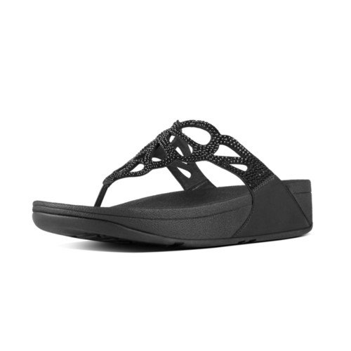 BUMBLE CRYSTAL TOE POST - BLACK es