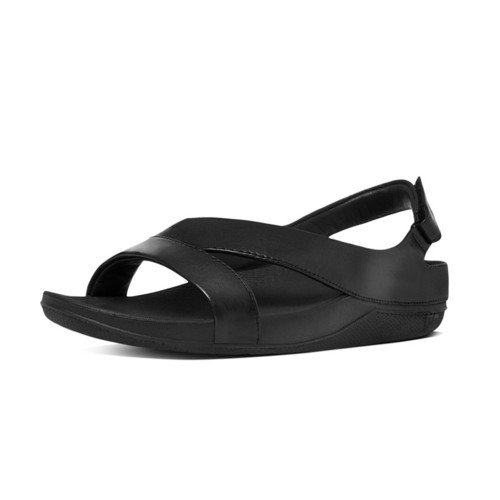 SUPERLIGHT RINGER TM LEATHER SANDAL - Black