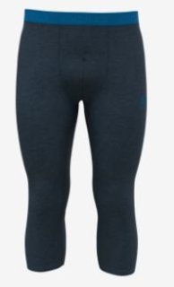 BL BOTTOM LONG PERFORMANCE WOOL 150 - BLUE WING TEAL MELANGE  / INDIGO BUNTING