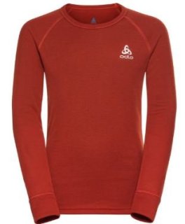 BL TOP CREW NECK L/S ACTIVE WARM ECO KID - KETCHUP