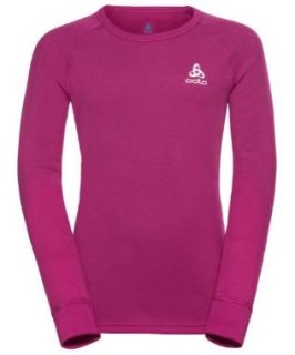 BL TOP CREW NECK L/S ACTIVE WARM ECO KID - FESTIVAL FUCHSIA