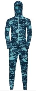 BODYSUIT ACTIVE WARM ECO KIDS CAMOFLAGE - REEF WATERS