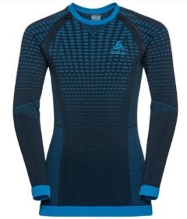 BL TOP CREW NECK L/S PERFORMANCE WARM KI - DARK SAPPHIRE / INDIGO BUNTING