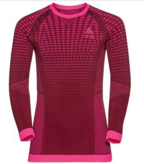 BL TOP CREW NECK L/S PERFORMANCE WARM KI - RASPBERRY FUDGE / CANDY KISS