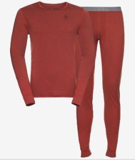 SET LONG MERINO 200 - KETCHUP