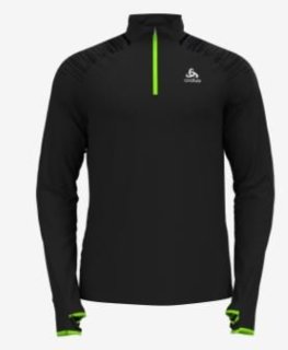 MID LAYER 1/2 ZIP AXALP CERAMIWARM - BLACK / LOUNGE LIZARD