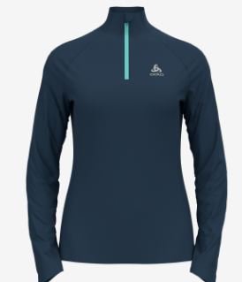 MID LAYER 1/2 ZIP ESSENTIAL CERAMIWARM - BLUE WING TEAL / POLYNYA