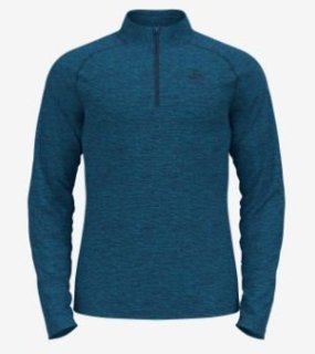 MID LAYER 1/2 ZIP SESVENNA - BLUE WING TEAL MELANGE