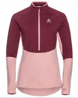 MID LAYER 1/2 ZIP SESVENNA SL - RASPBERRY FUDGE / BOTO DOLPHIN