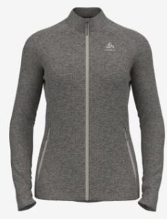 MID LAYER FULL ZIP TENCIA - SILVER CLOUD MELANGE