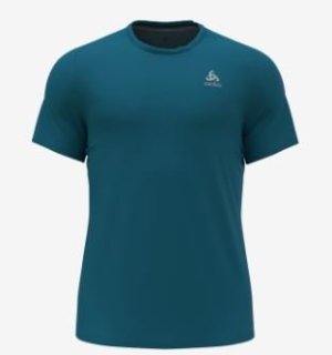 T/SHIRT CREW NECK S/S F/DRY - SAXONY BLUE