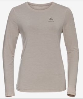 T_SHIRT CREW NECK L/S HALDEN - SILVER CLOUD