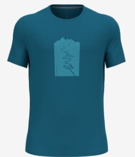 T/SHIRT CREW NECK S/S NIKKO TRAILHEAD - SAXONY BLUE