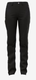 PANTS REGULAR LENGTH ASCENT WARM - BLACK