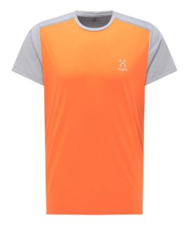 L.I.M TECH TEE MEN - FLAME ORANGE/CONCRETE