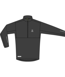 L.I.M TEMPO TRAIL HALFZIP MEN - MAGNETITE