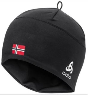 HAT POLYKNIT FAN WARM ECO - BLACK /  NORWEGIAN FLAG