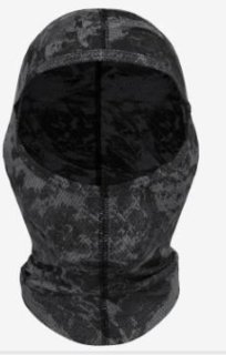 FACE MASK WHISTLER ECO MOUNTAIN PRINT - ODLO CONCRETE GREY / BLACK