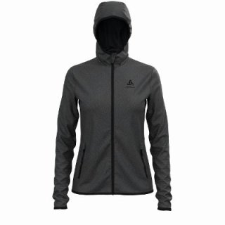MID LAYER HOODY FULL ZIP ROY - SHALE GREY / BLACK STRIPES