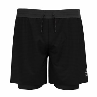 2_IN_1 SHORT AXALP TRAIL 6 INCH - BLACK