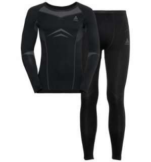 SET LONG WINTER SPECIALS PERFORMANCE EVO - BLACK   ODLO GRAPHITE GREY