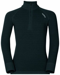 BL TOP TURTLE NECK L/S HALF ZIP ACTIVE W - BLACK