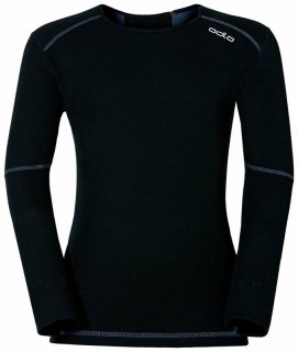 BL TOP CREW NECK L/S ACTIVE X_WARM KIDS - BLACK