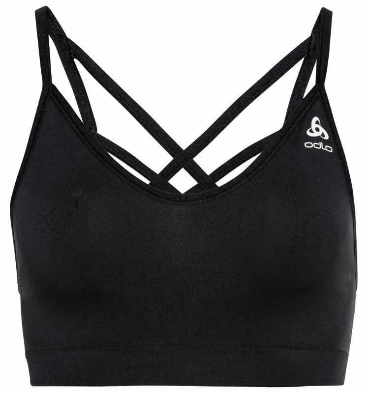 SPORTS BRA SEAMLESS SOFT - BLACK / GREY MELANGE