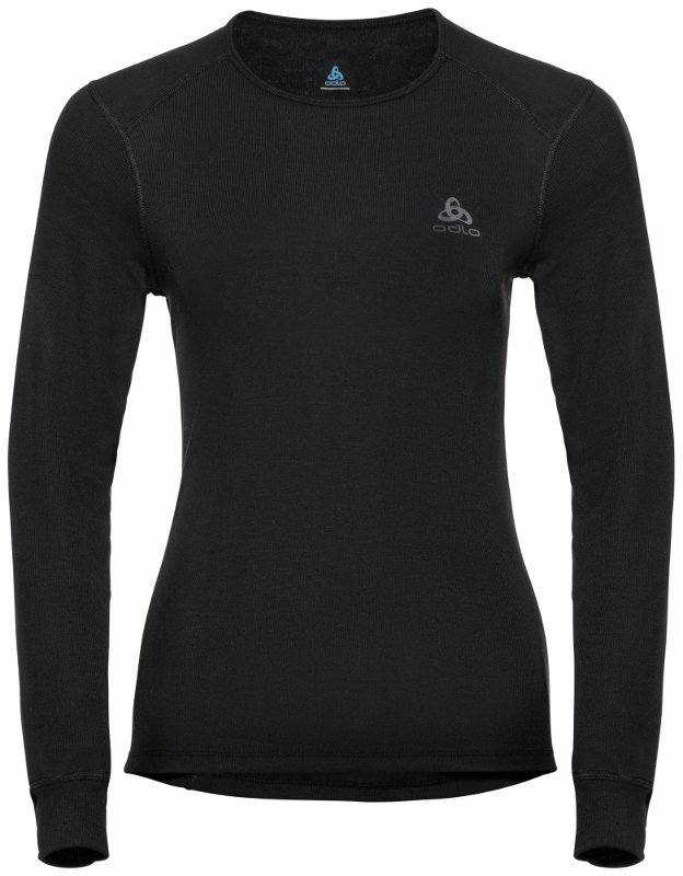 BL TOP CREW NECK L/S ACTIVE WARM ECO - BLACK