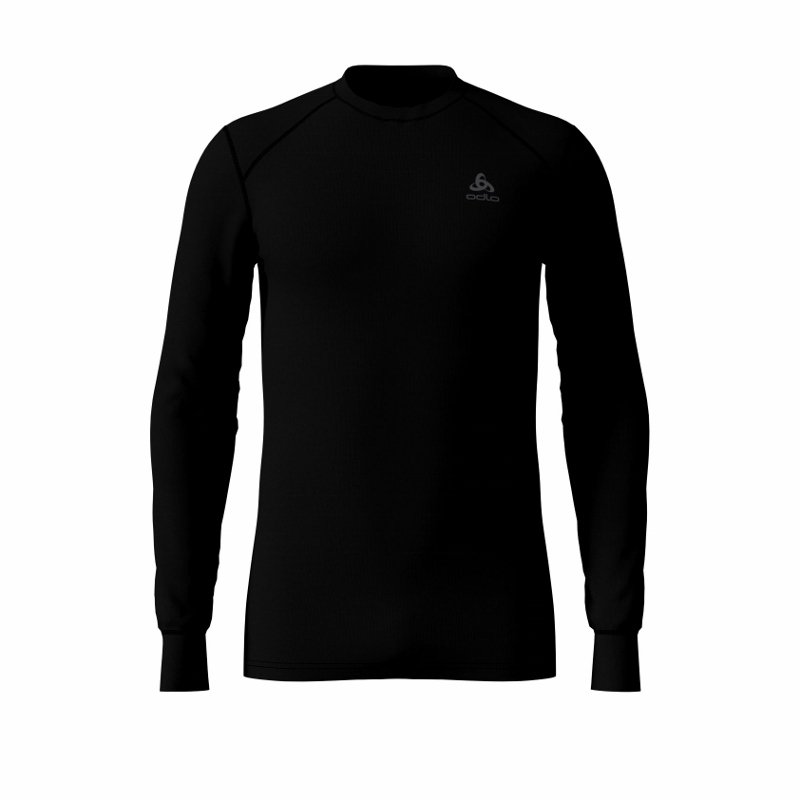 BL TOP CREW NECK L/S ACTIVE WARM ECO - BLACK