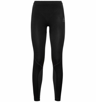 SUW BOTTOM PANT PERFORMANCE EVOLUTION WA - BLACK   ODLO GRAPHITE GREY